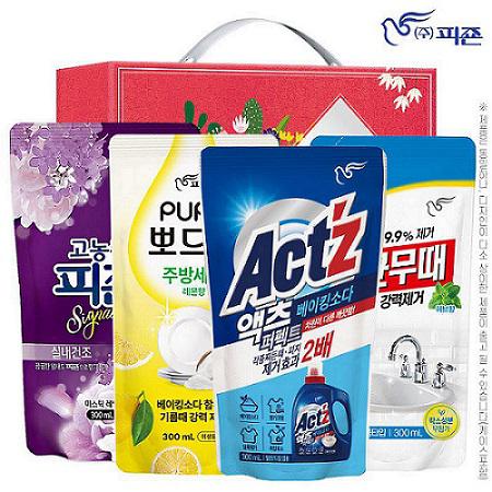 무균무때 액츠 뽀드득주방세제 피죤 4종 선물세트
