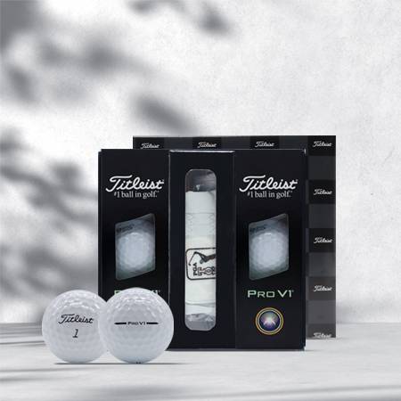 타이틀리스트 pro v1/v1x 6구 PGA 골프공 양피 장갑 선물세트