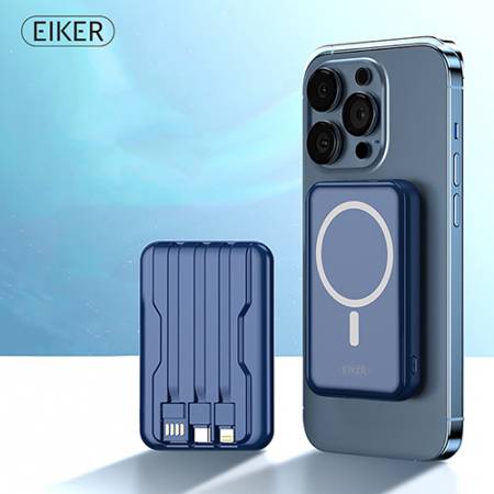 EIKER 맥세이프 마그네틱 유무선 일체형 보조배터리 10000mAh